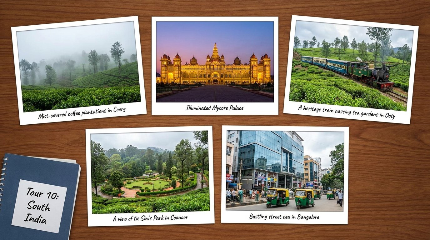 Tour 10 — Coorg • Mysore • Ooty • Coonoor • Bangalore